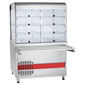 Прилавок-витрина холодильный ABAT «Аста» ПВВ(Н)-70КМ-С-02-НШ